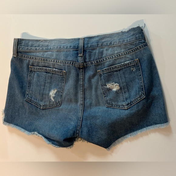 Rag & Bone Jean Shorts Size 27 Womens Distressed Denim Johny - Picture 5 of 5